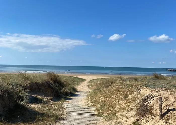 En Front De Avec Garage, Wifi Et Grand Balcon - - Fr-1-652-31 아파트 생 힐레르 드 리에